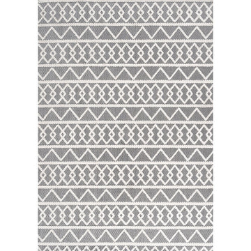 Aylan High-low Pile Knotted Trellis Geometric Indoor/outdoor Area Rug